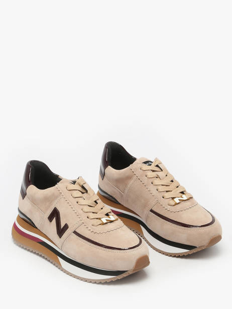 Sneakers Uit Leder Nathan baume Beige women 52NS1603 ander zicht 1